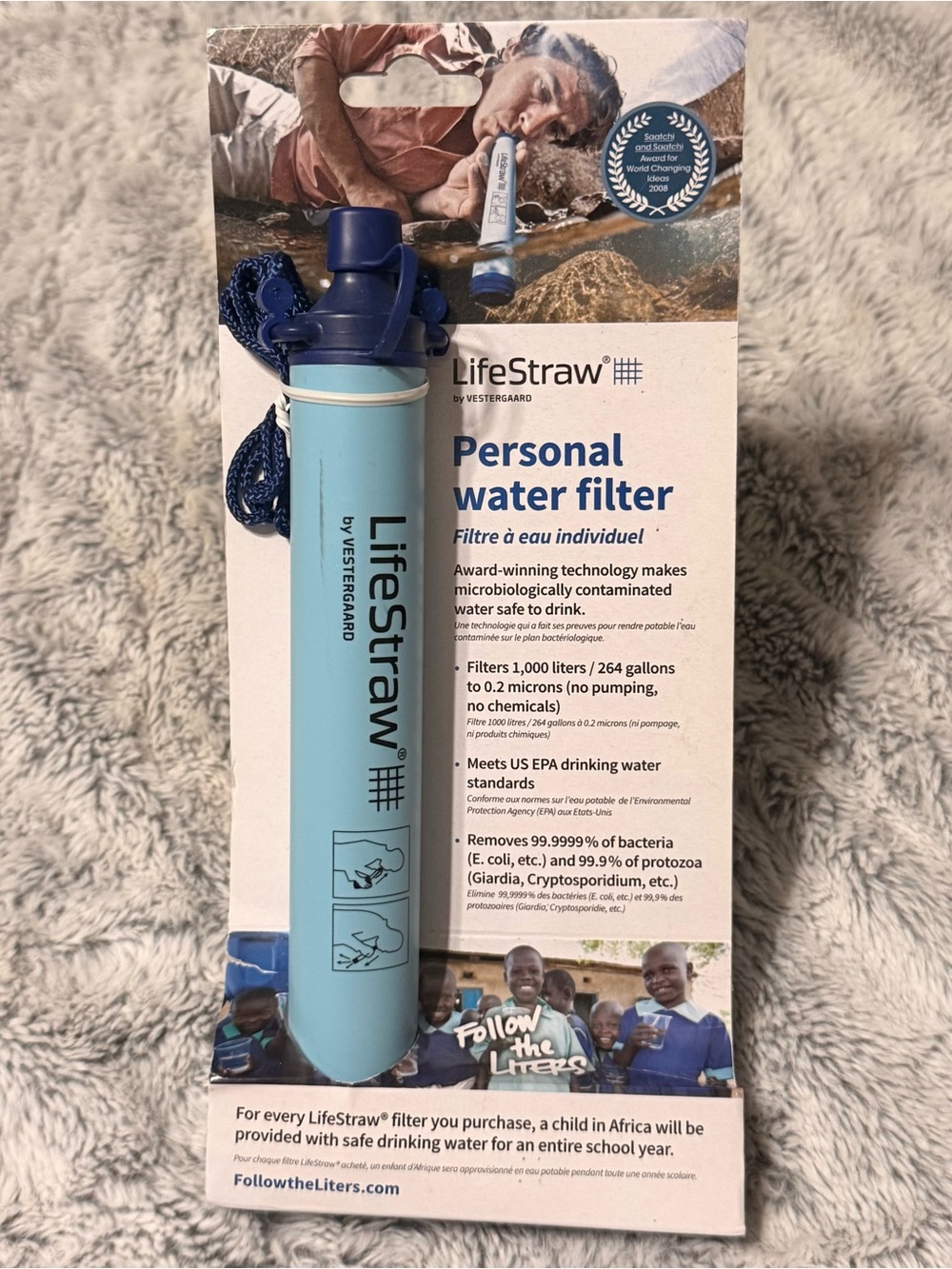 NWT LifeStraw Personal Water Filter